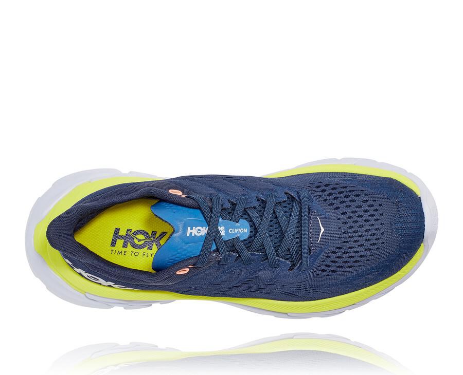 Hoka One One Koşu Ayakkabısı Kadın Lacivert - Clifton Edge - UM4709516